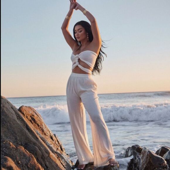 MISHA white jumpsuit - Picture 1 of 5